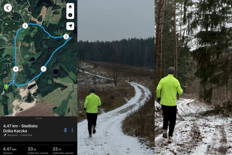 trasa biegowa 4,47km